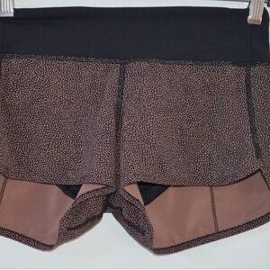Lululemon Athletica Black and Brown Athletic Shorts size 6